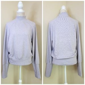 Anthropologie Maeve lavender mock neck soft sweater